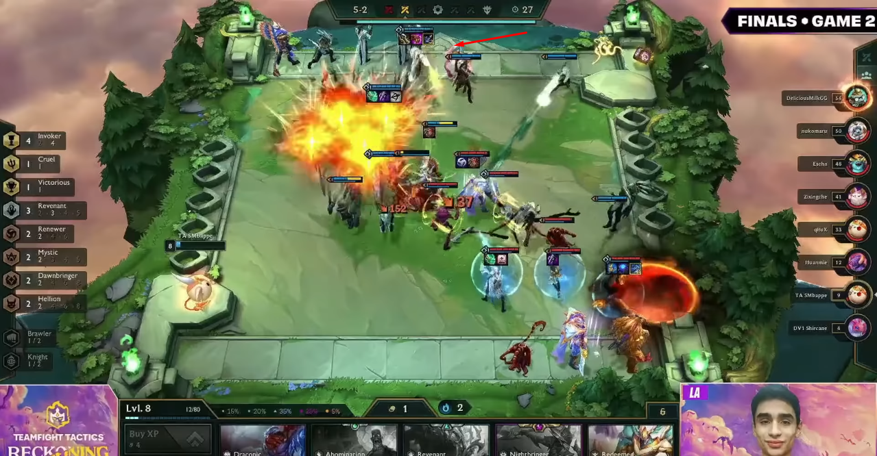 Placing Lucian in the middle cell at the bottom row will ensure this unit no longer casts skills off-target
