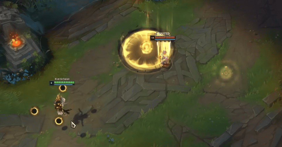 The display area of Q - Dark Sphere and W - Force of Will in the Justice skin has become clearer