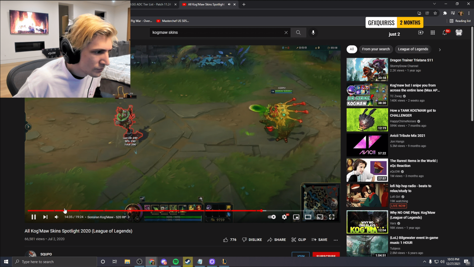 He even carefully researches champion skins