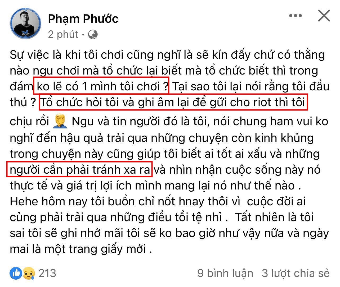 Minas's status hinting at others involved in gambling and himself being 'harmed'
