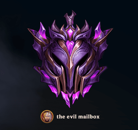 ... this player successfully reached Master rank
