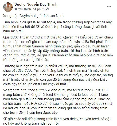 Coach Tinikun accused Zeros, Yijin... of lacking professionalism