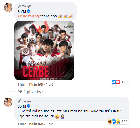 SofM also sent his wishes to the CES team but quickly clarified that he only taught EGO good things, not any 'silly moves'