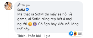 SofM enthusiastically responds to everyone, with only EGO being the most 'overly affectionate'