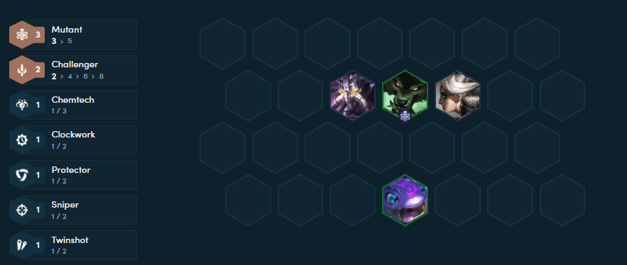 Mutant Warwick - Challenger early game composition
