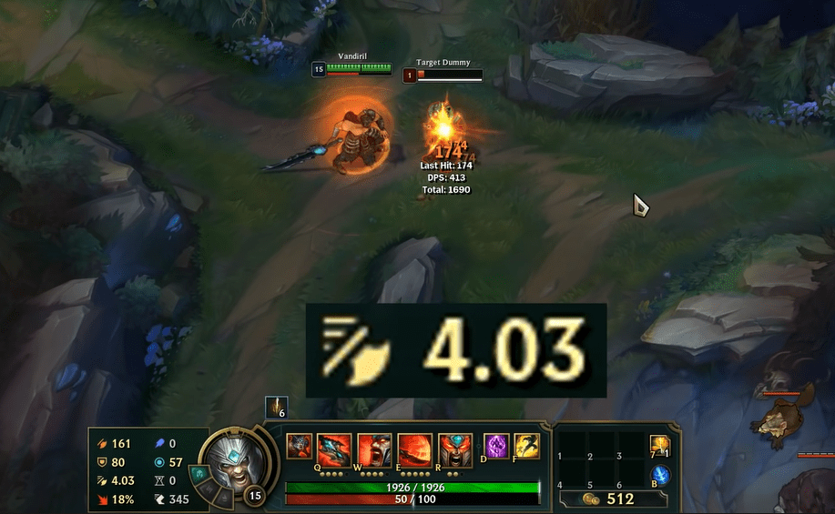 Tryndamere can achieve 4.03 attack speed without any items just with the Deadly Tempo rune