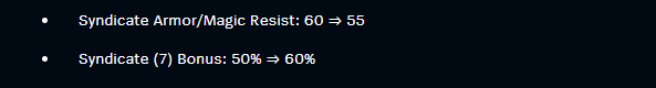 The Gang has been heavily nerfed in defense capabilities