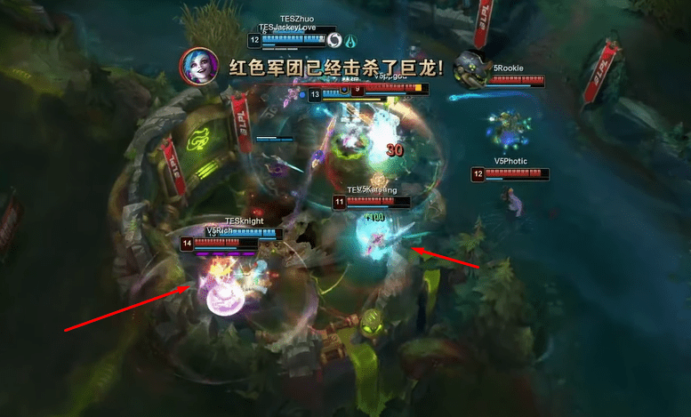TES's disconnection is evident in each team fight as members target different objectives