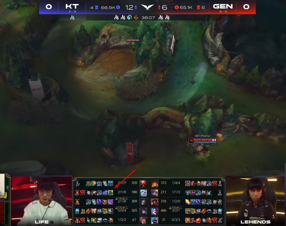 Viego was the only champion on KT that built items with healing, making the effectiveness of Chovy's Morello very low