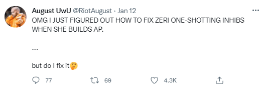 Oh my, I've just found a way to fix Zeri one-shotting the turret if built AP. But should I fix it?