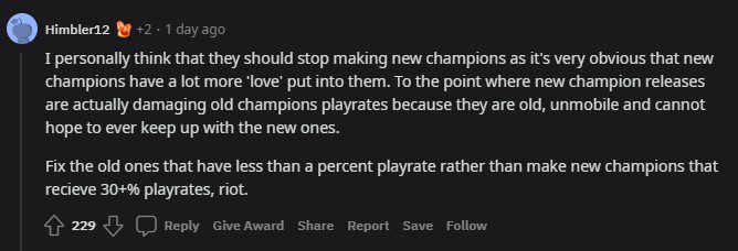 Some characters like Maokai, Amumu also need gameplay upgrades