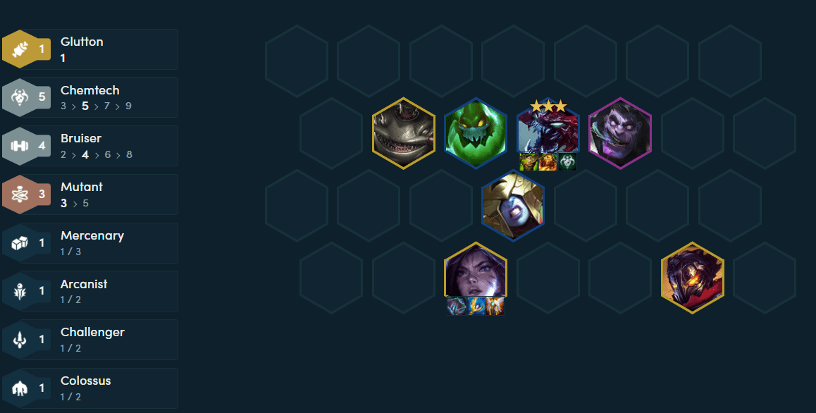 Completed composition at level 8