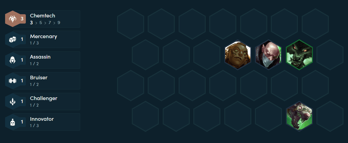 Early game composition with 3 Chemtech - Illaoi
