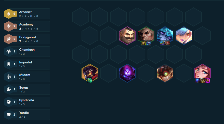 Mage - Defender composition in the late game