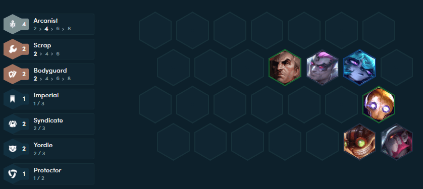 Mid-game composition (if Leona is not yet available to replace Darius)