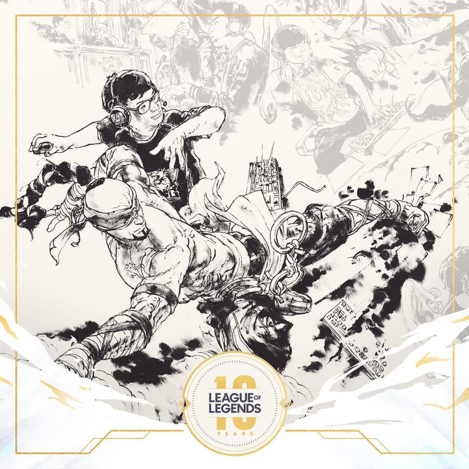 SofM with Lee Sin was even honored by Riot in the 10th anniversary artwork of League of Legends