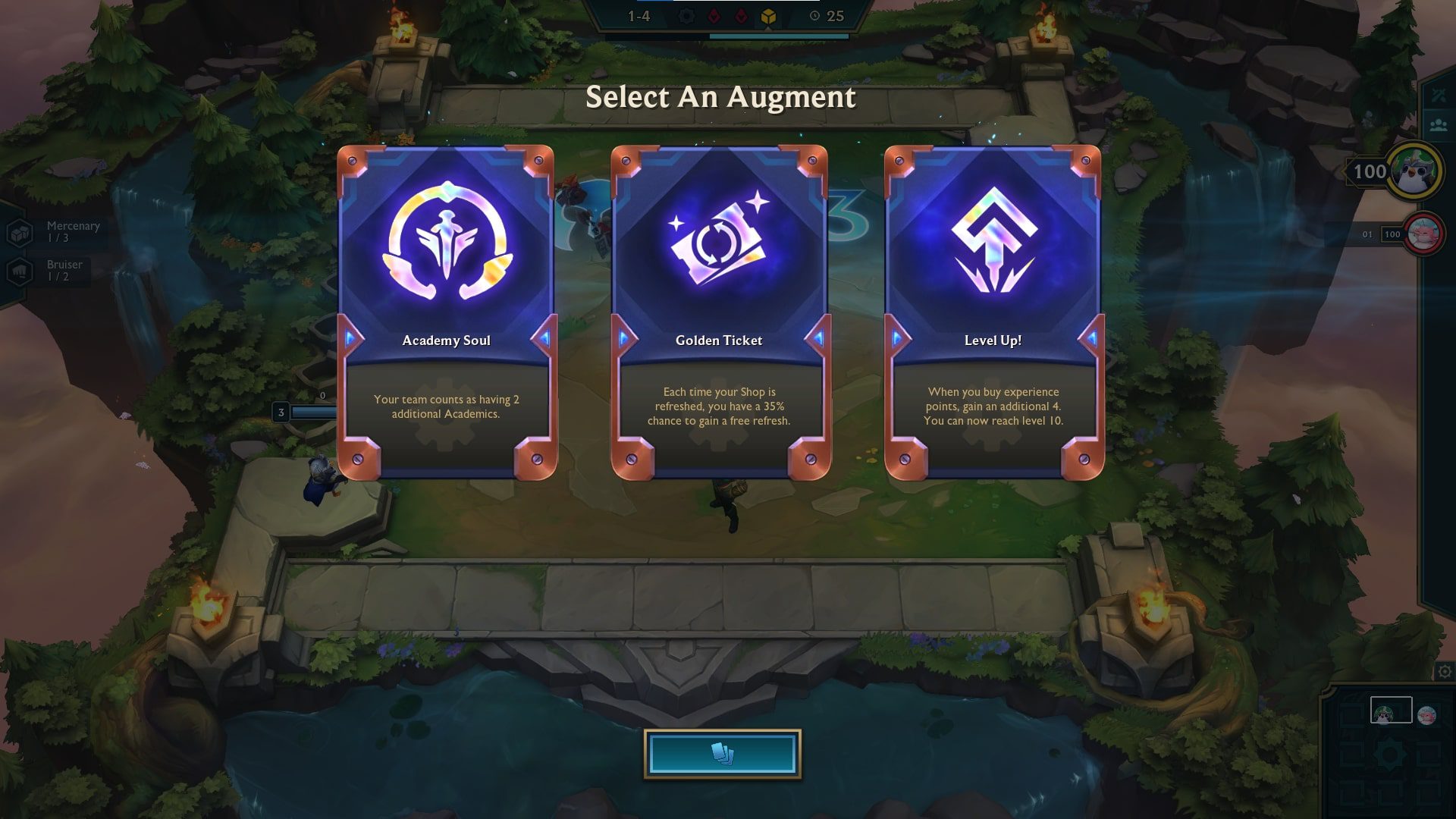 Among these, the Diamond-tier Augment is the highest and the most powerful