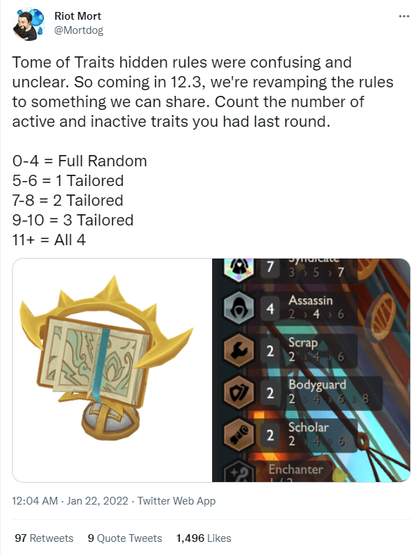 Riot Mortdog announces clearer new mechanics for the Emblem Selection Book in patch 12.3
