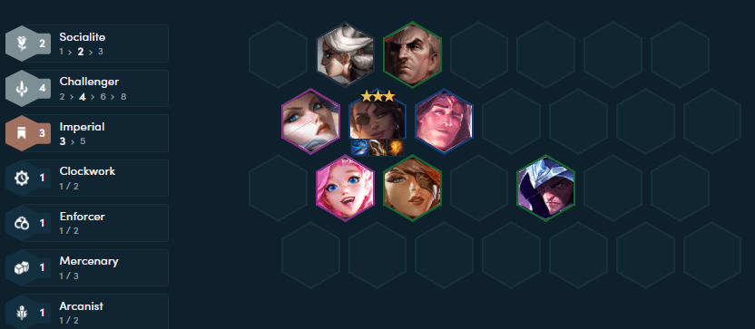 Late game composition without an Imperial emblem