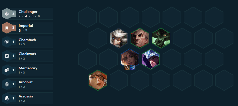 Mid-game composition at level 6 with Samira having 2 core items