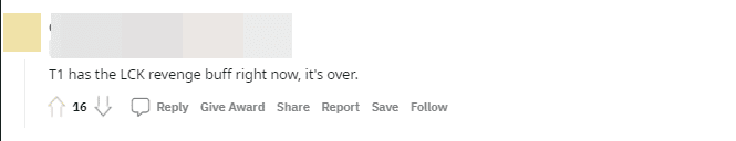 That's it, T1 has the 