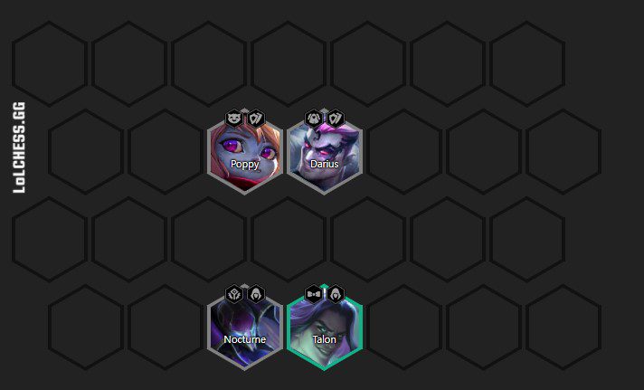 Ideal starting composition with the Assassin team