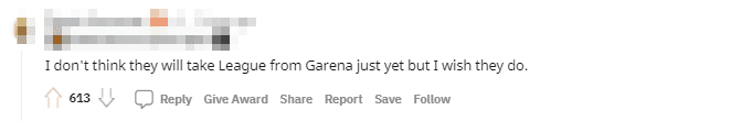 There are opinions hoping that Riot will take back League of Legends from Garena