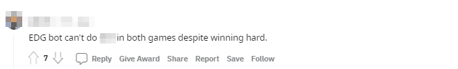 EDG's bot lane could not do anything despite winning the lane strongly