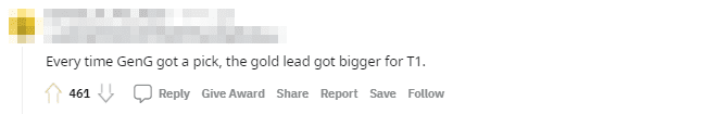Whenever Gen.G had an advantage, T1 would lead with an even greater advantage