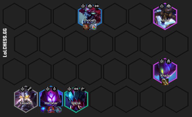 Complete composition at the end of the game