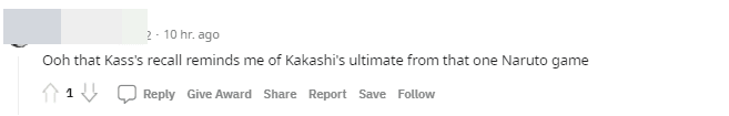 Kassadin's recall animation looks like Kakashi's ultimate in Naruto, doesn't it?