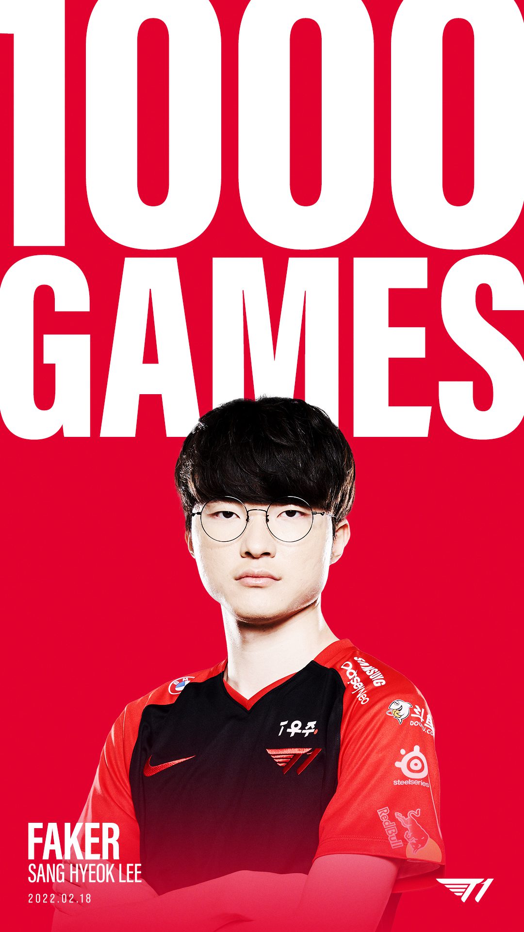 Faker officially reaches the milestone of 1000 games in his career
