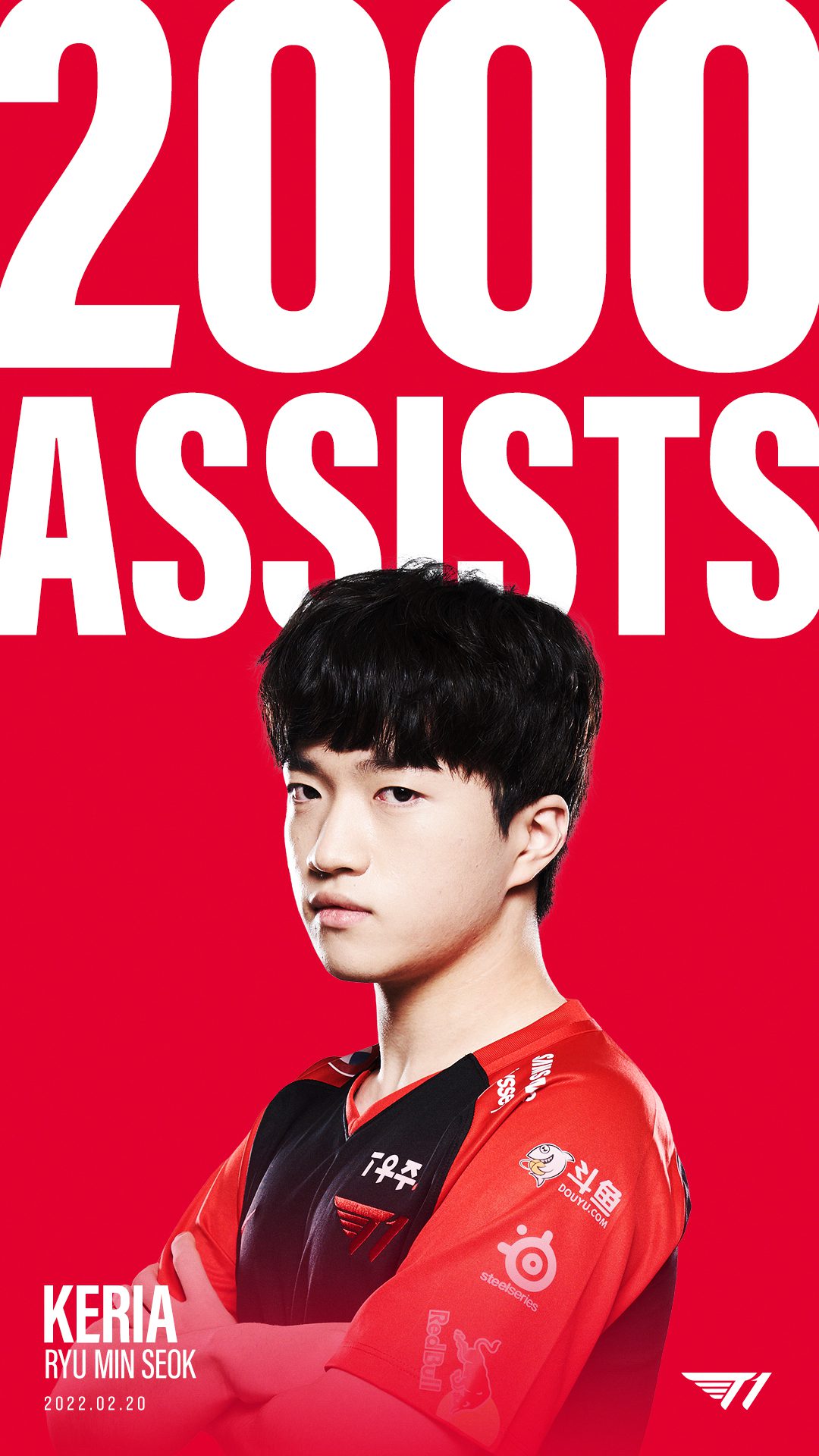 Keria reached 2000 Support points in LCK during the recent match against NS