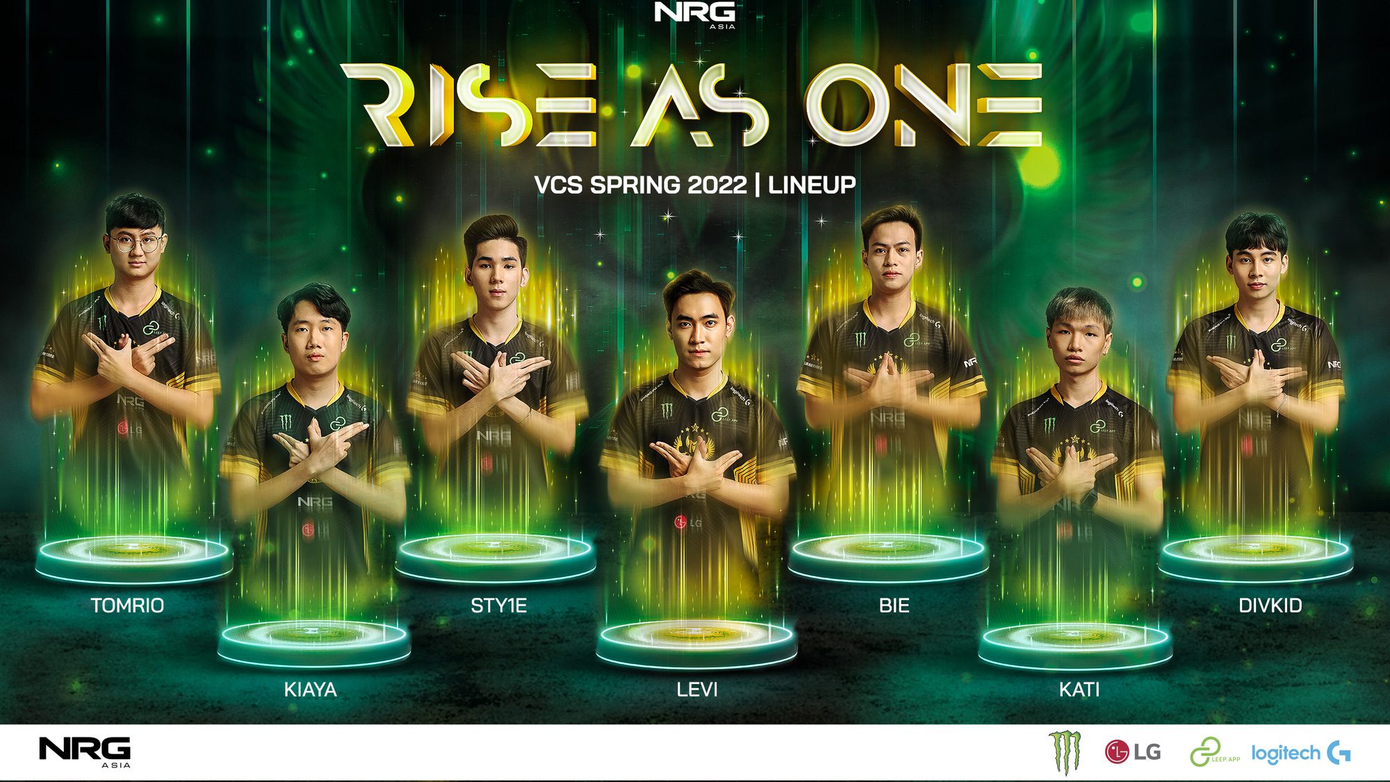 GAM Esports with their new slogan for the 2022 season - Rise As One