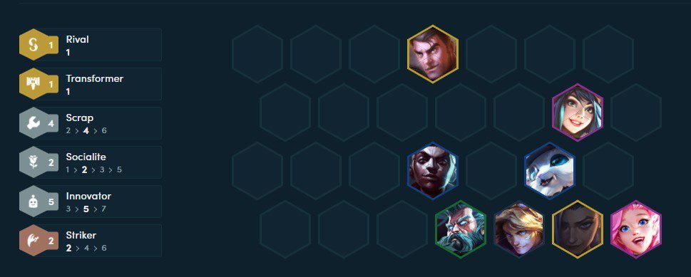 You can replace Jinx with Blitzcrank if you don’t roll this unit
