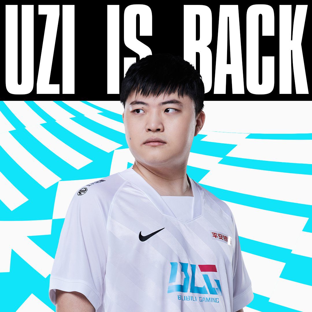 Uzi officially returns in game 2 and 3 of the match between IG and BLG