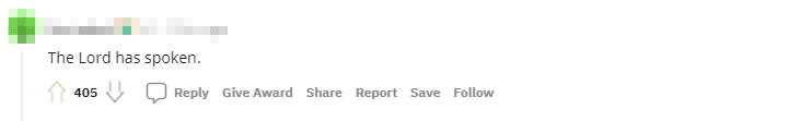 Sir has spoken
