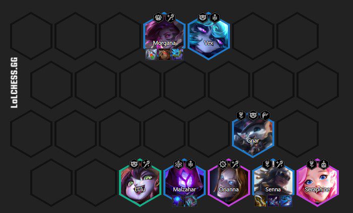 Without sufficient items for Senna, Morgana, and the Triumvirate core, this composition is hard to be strong