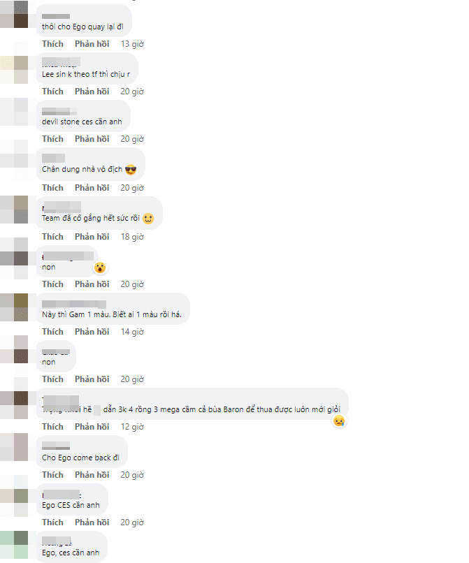 Fans express their longing for EGO
