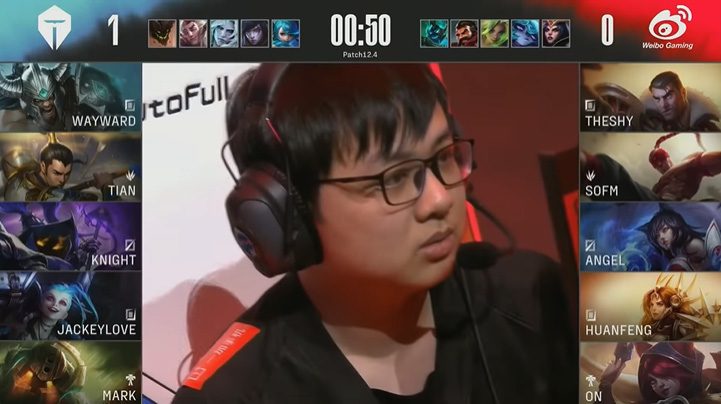WBG is facing issues with champion bans in patch 12.4