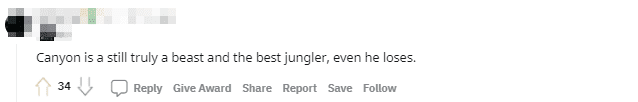 Canyon remains the monster and the best jungler in the world, even when he loses