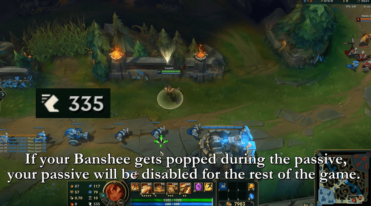 Taliyah accidentally suffers a huge disadvantage when her passive is 'disabled' for the entire match just because she bought the Locket of the Iron Solari
