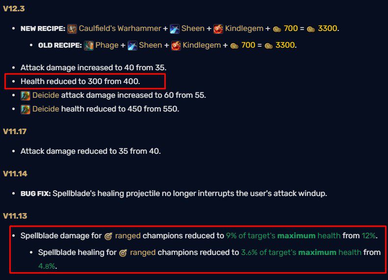 Galeforce has been continuously nerfed, especially for ranged champions