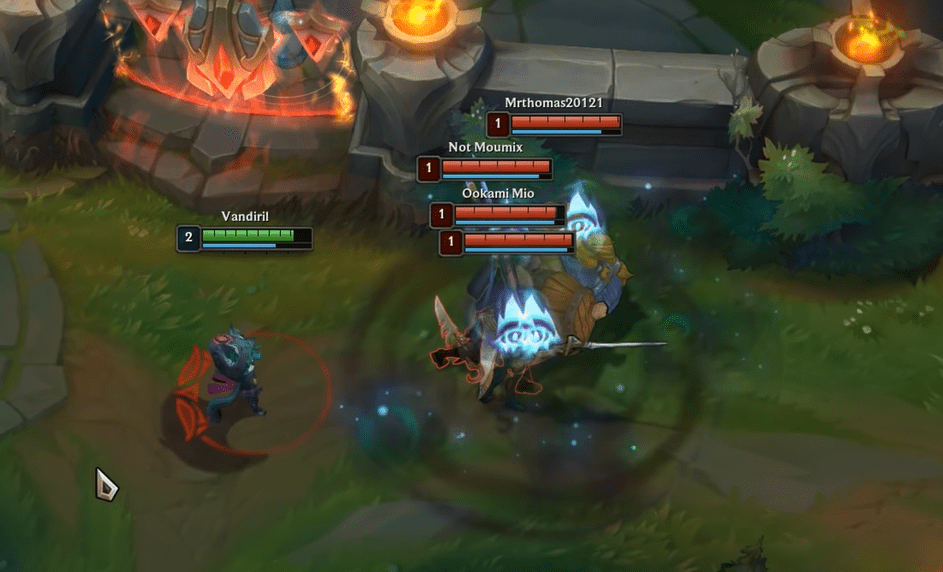 Vex's E ability, even when hitting opponents, still does not deal any damage