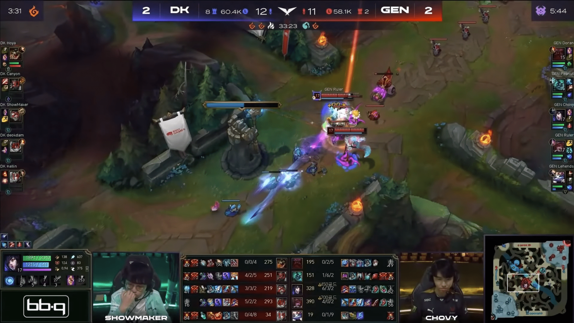 Perhaps ShowMaker couldn't even imagine DK could lose with Chovy's overwhelming carry potential