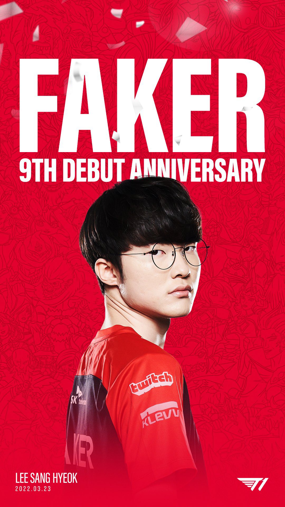 Faker has officially celebrated 9 years in his professional League of Legends career