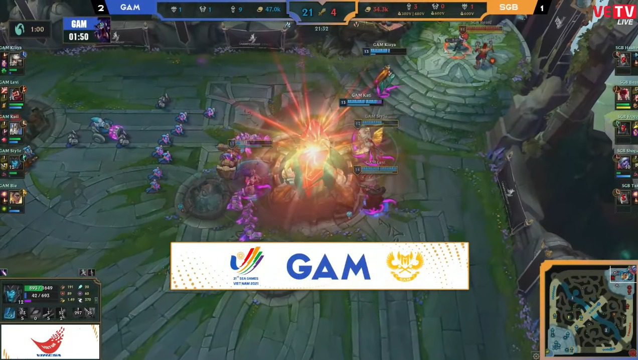 GAM annihilates SGB in game 4 in just 21 minutes