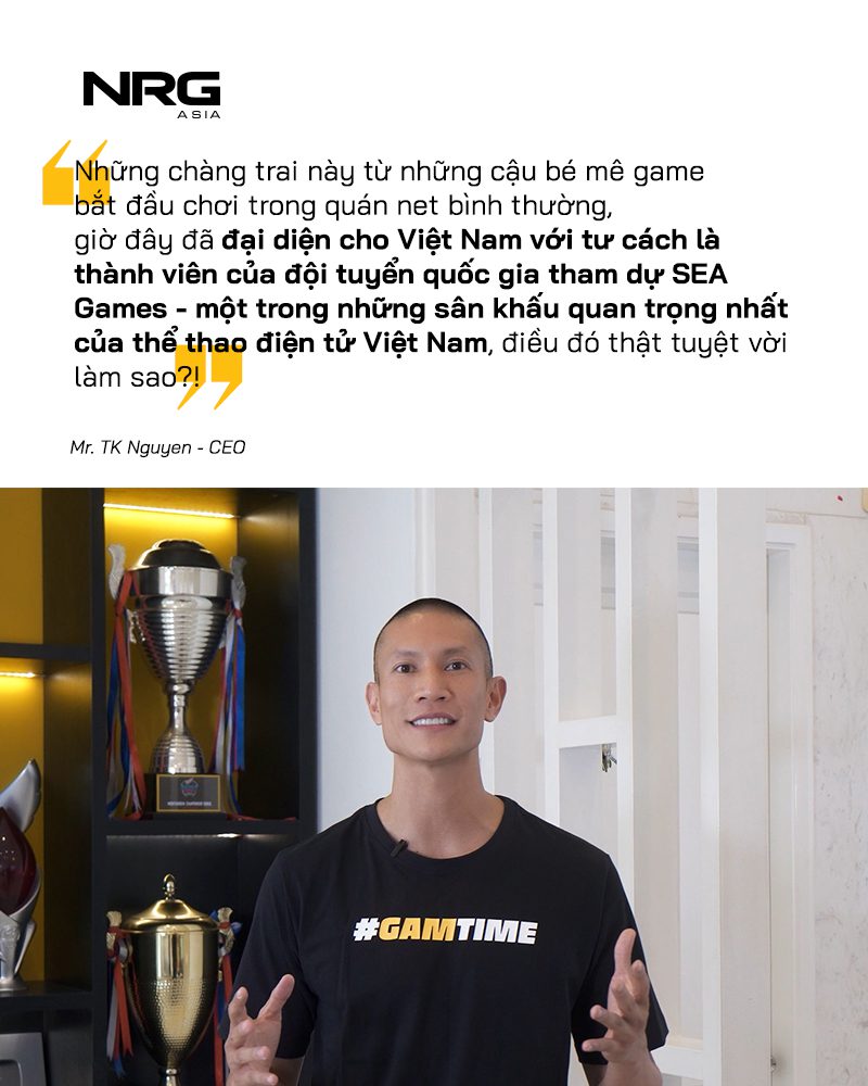 Mr. TK Nguyen - CEO of NRG Asia - the parent company of GAM Esports
