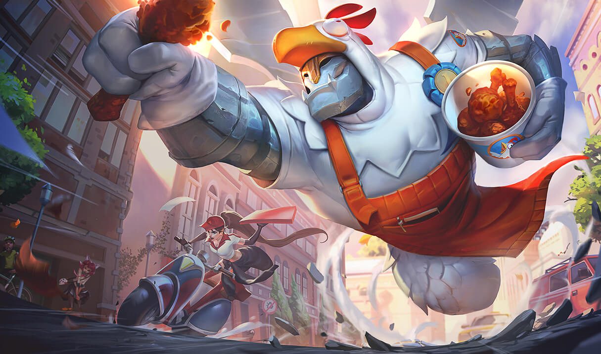 Galio, unable to make a living as a Guardian, has to deliver fried chicken
