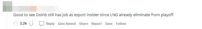 It's great to see Doinb continue his 
